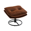 Accent Chair Tv Chair Living Room Chair With Ottoman Brown Brown Foam Upholstered