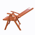 Malibu Outdoor 5 Position Reclining Chair Teak Solid Wood