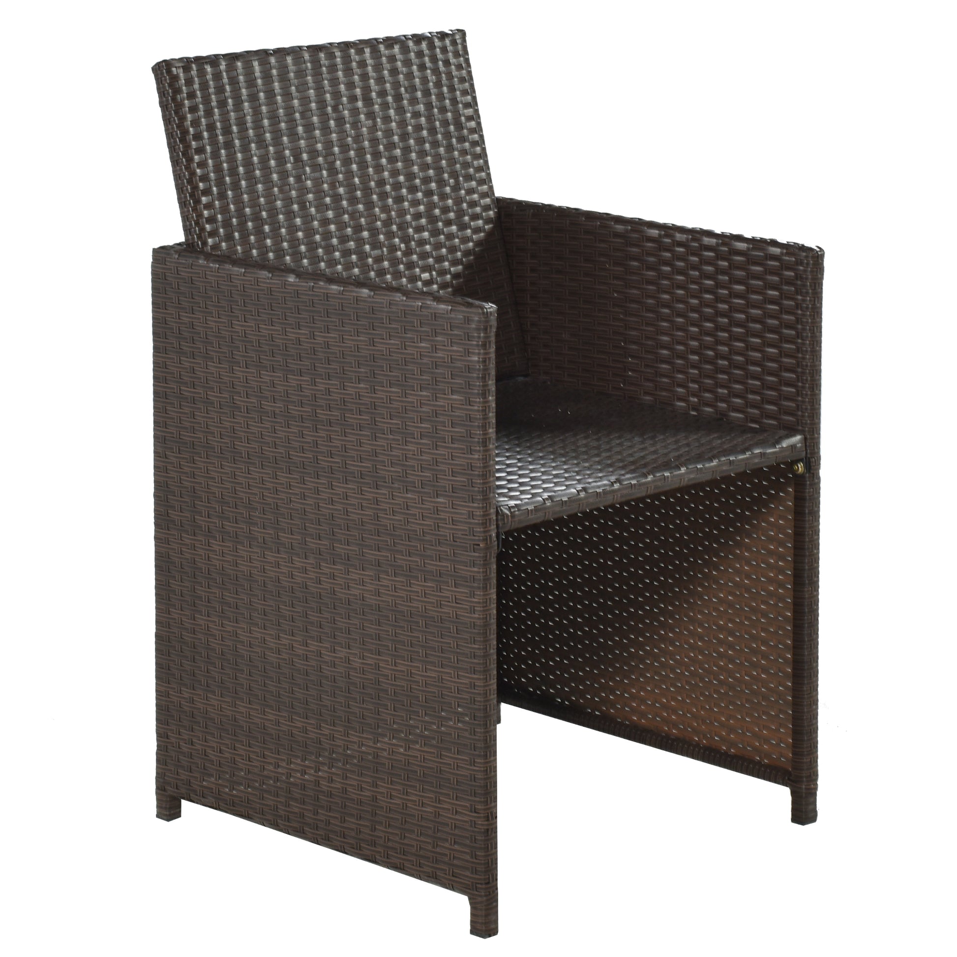 11 Piece Patio All Weather Pe Wicker Dining Table Set With Wood Tabletop For 10, Brown Rattan Beige Cushion Yes Complete Patio Set Brown Water Resistant Frame Water Resistant Cushion Garden & Outdoor Casual Complete Patio Sets Foam Rattan