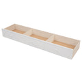 Stairway Full Over Full Bunk Bed With Drawer, Storage And Guard Rail For Bedroom, White Old Sku: Lp000310Aak White Solid Wood