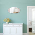 Frameless Beveled Wall Mounted Bathroom Mirror, Hd Makeup Mirror, 25