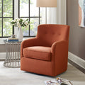 Adele Swivel Chair Orange Solid Wood