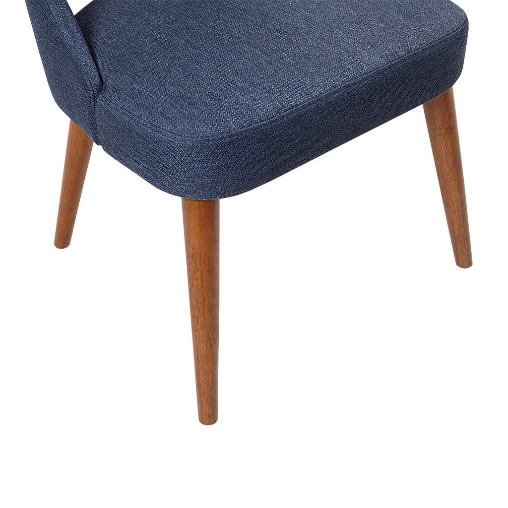 Dining Side Chair Set Of 2 Navy Polyester