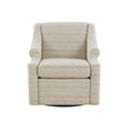 Justin Swivel Glider Chair Tan Solid Wood