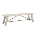 Dining Bench Reclaimed White Wood