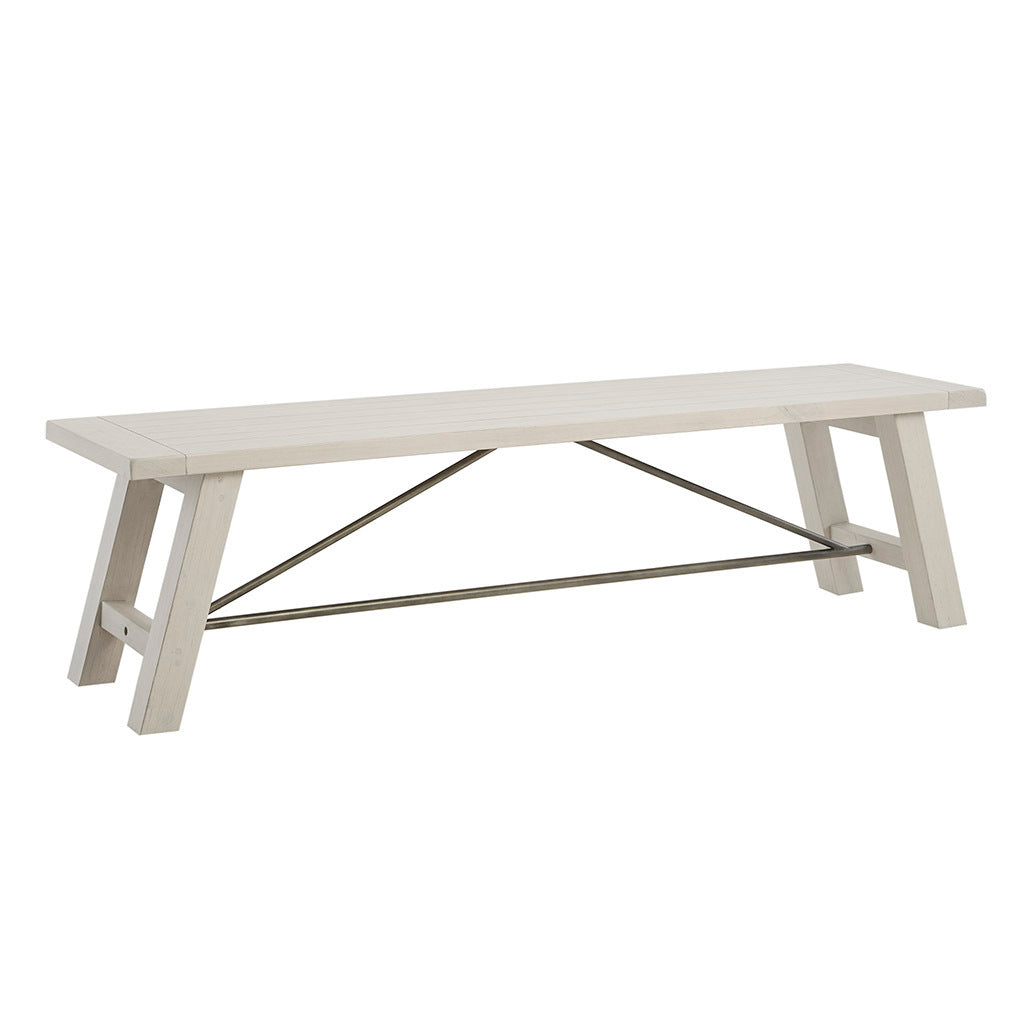 Dining Bench Reclaimed White Wood