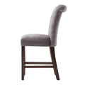 Colfax Counter Stool Grey Polyester