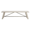 Dining Bench Reclaimed White Wood