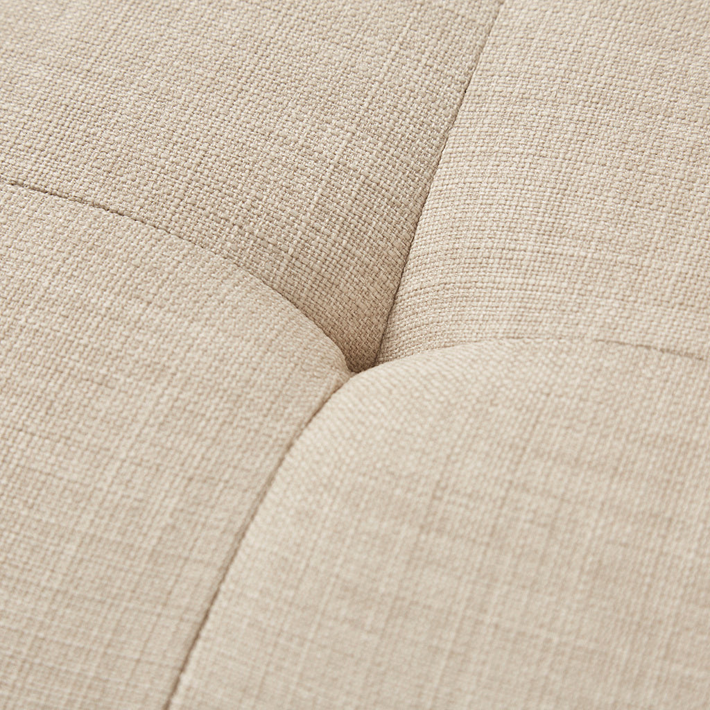 Lounge Chair Beige Polyester