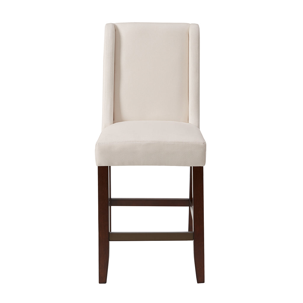 Brody Wing Counter Stool Cream Polyester