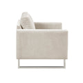 Accent Chair Ivory Polyester