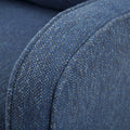 Brianne Swivel Chair Navy Solid Wood