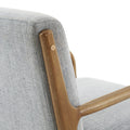 Lounge Chair Grey Polyester