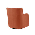 Adele Swivel Chair Orange Solid Wood