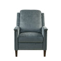 Push Back Recliner Grey Polyester