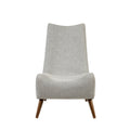 Accent Chair Tan Polyester