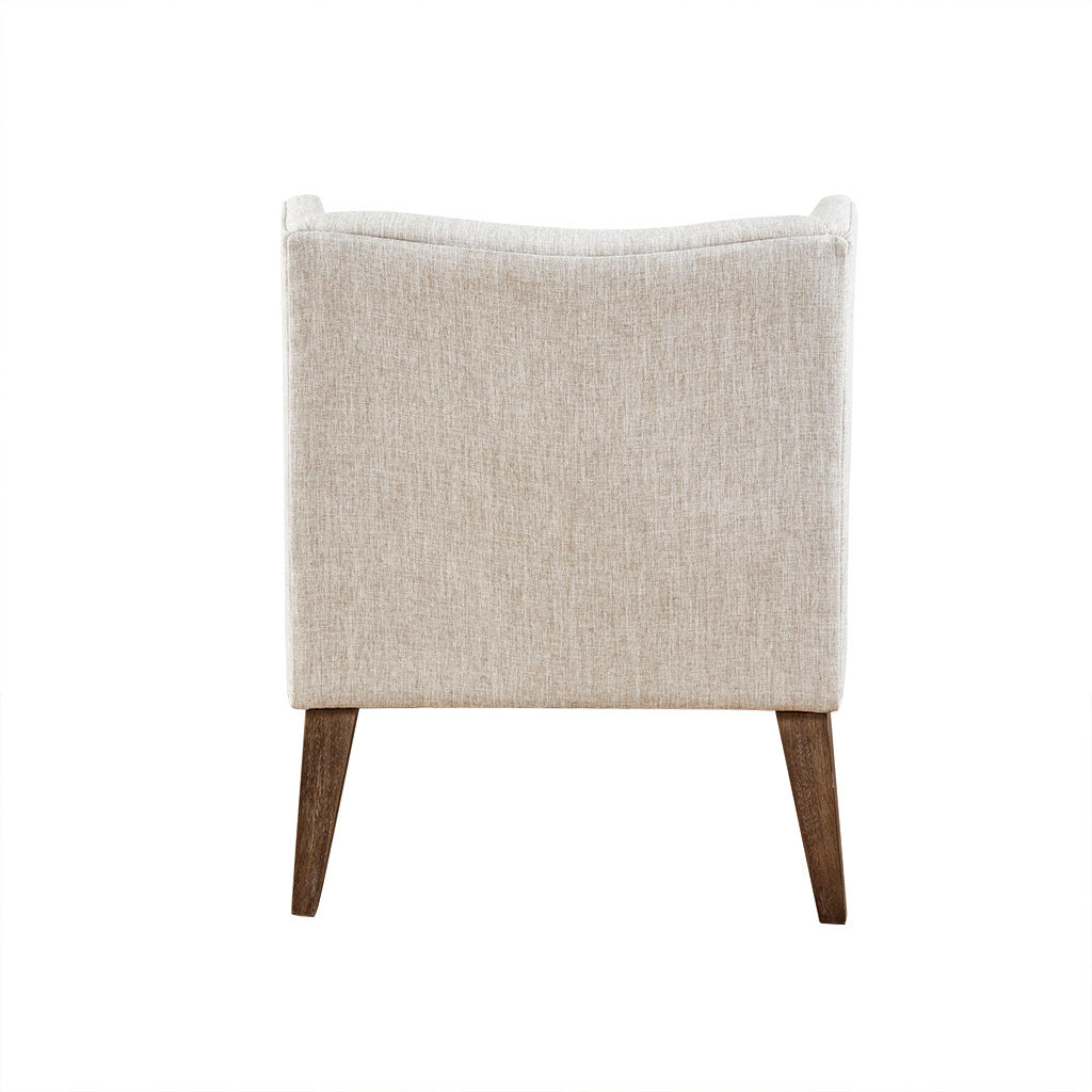 Accent Chair Cream Polyester