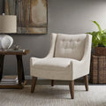 Accent Chair Cream Polyester