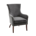 Heston Accent Chair Grey Solid Wood