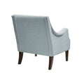 Button Tufted Accent Chair Dusty Blue Polyester