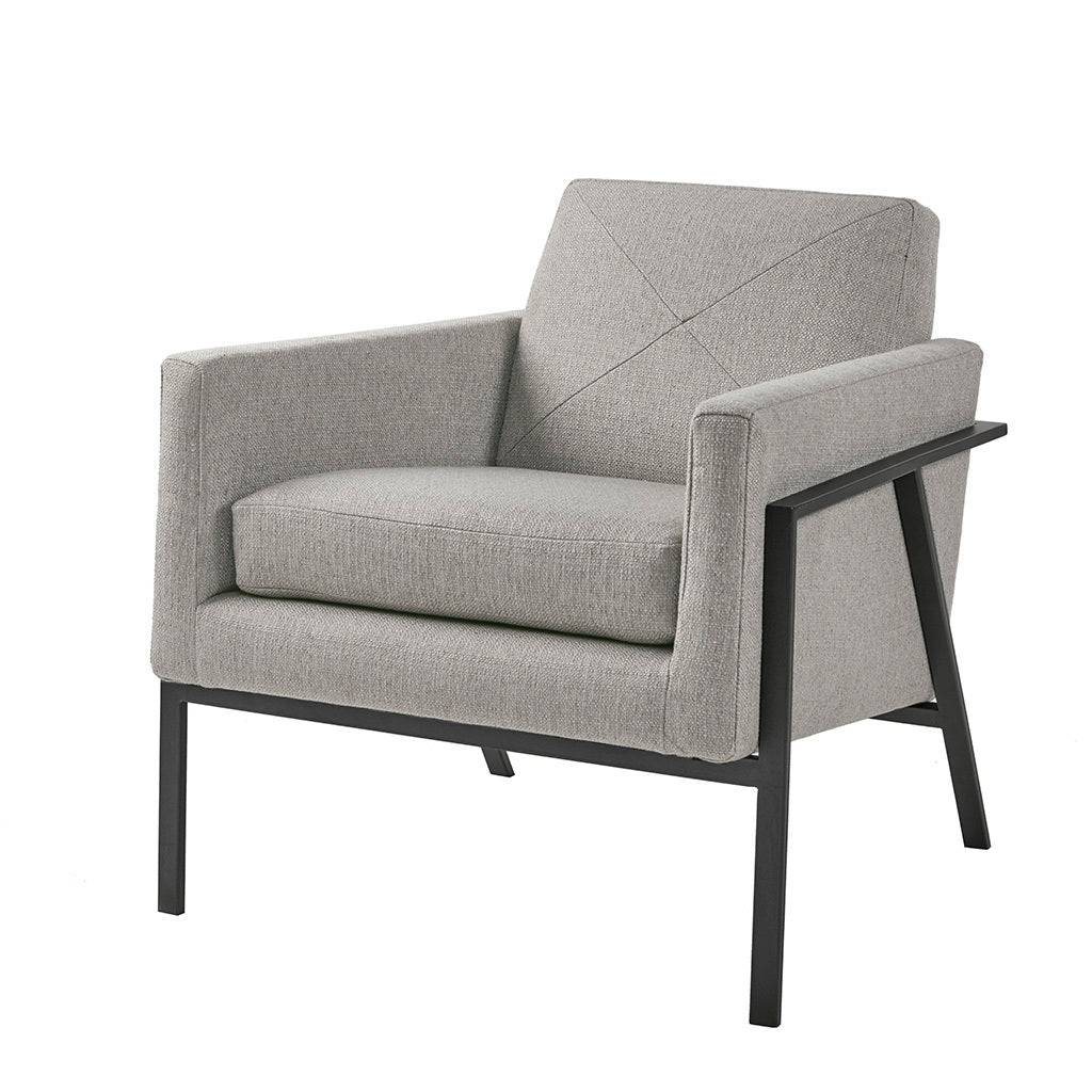 Brayden Accent Chair Grey Solid Wood