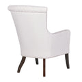 Heston Accent Chair Beige Solid Wood