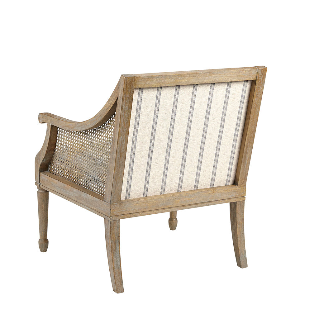 Accent Armchair Beige Polyester