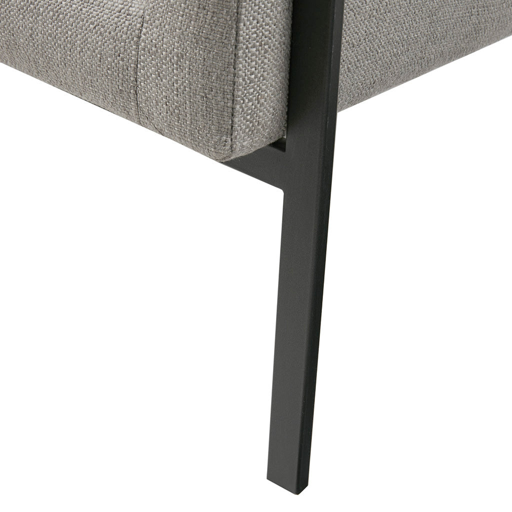 Brayden Accent Chair Grey Solid Wood
