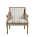 Accent Armchair Beige Polyester