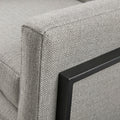 Brayden Accent Chair Grey Solid Wood