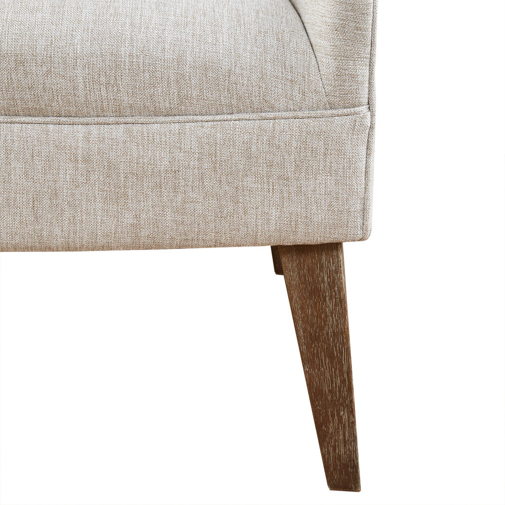 Accent Chair Cream Polyester