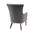 Heston Accent Chair Grey Solid Wood