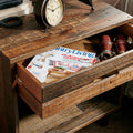 Renu Nightstand Light Brown Multi Wood