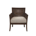 Cane Armchair Tan Espresso Polyester