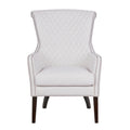 Heston Accent Chair Beige Solid Wood