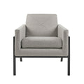 Brayden Accent Chair Grey Solid Wood