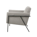Brayden Accent Chair Grey Solid Wood