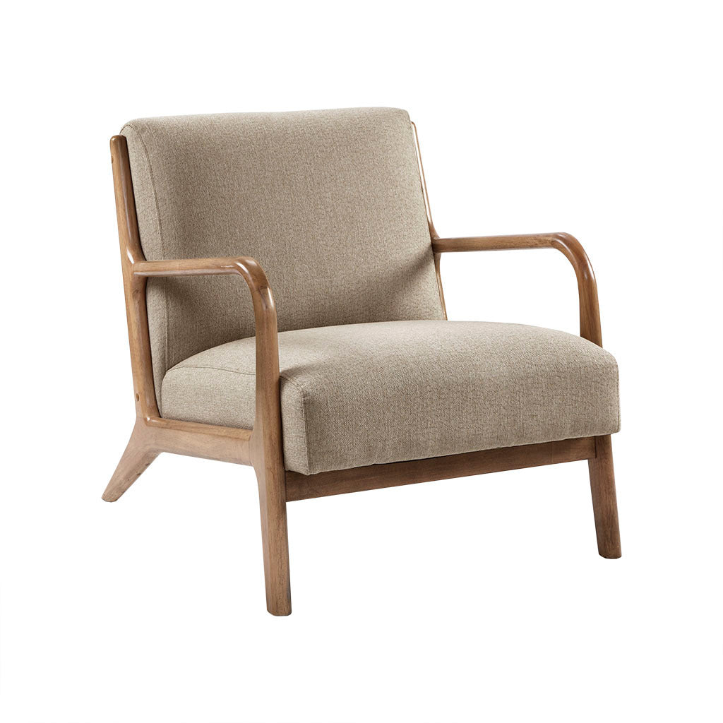 Lounge Chair Taupe Polyester