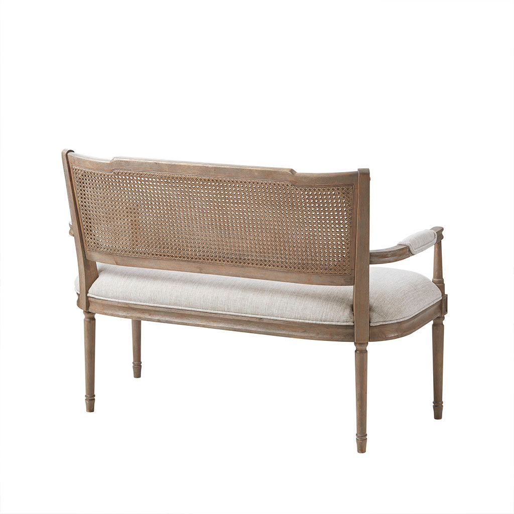 Willshire Settee Beige Reclaimed Natural Polyester