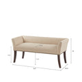 Accent Bench Tan Polyester