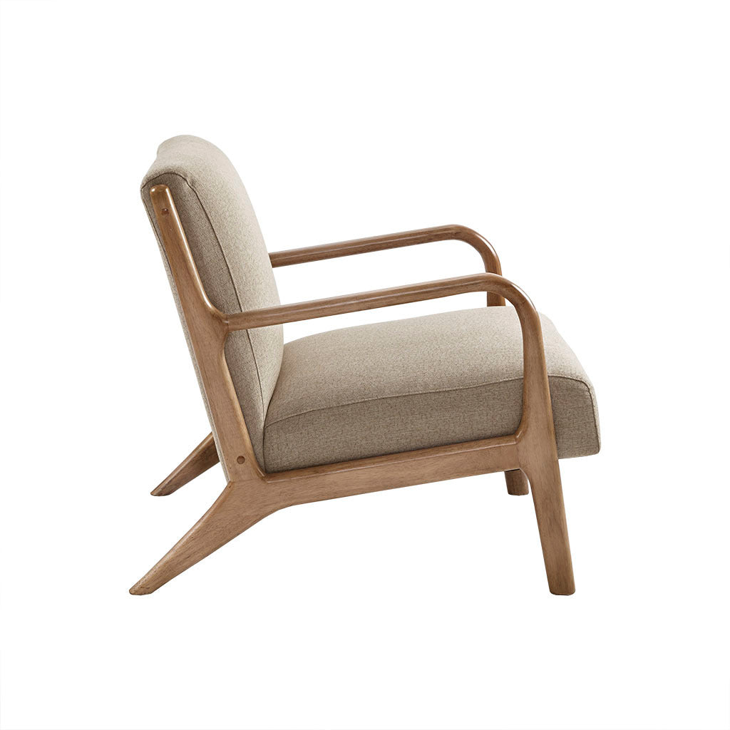 Lounge Chair Taupe Polyester