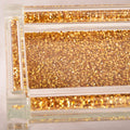 Ambrose Exquisite Small Glass Tray In Gift Box Gold Glass