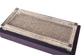 Ambrose Exquisite Medium Glass Tray In Gift Box Silver Glass