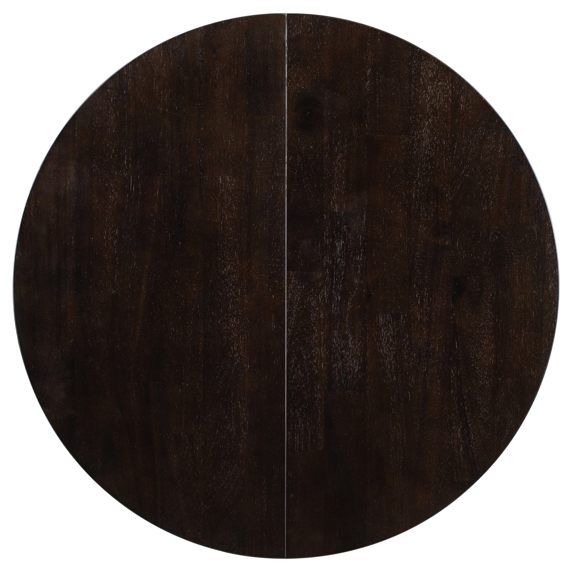 5 Piece Farmhouse Dining Table Set Wood Round Extendable Dining Table And 4 Upholstered Dining Chairs Espresso Espresso Solid Wood