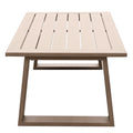 Coffee Table, Wood Grained Pewter Aluminum