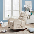 Single Sofa Reclining Chair Japanese Chair Lazy Sofa Tatami Balcony Reclining Sofa Adjustable Chair Beige Metal