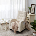 Single Sofa Reclining Chair Japanese Chair Lazy Sofa Tatami Balcony Reclining Sofa Adjustable Chair Beige Metal