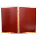 Four Person Old Fir Far Infrared Outdoor Sauna Room Natural Wood Wood Stainless Steel Glass
