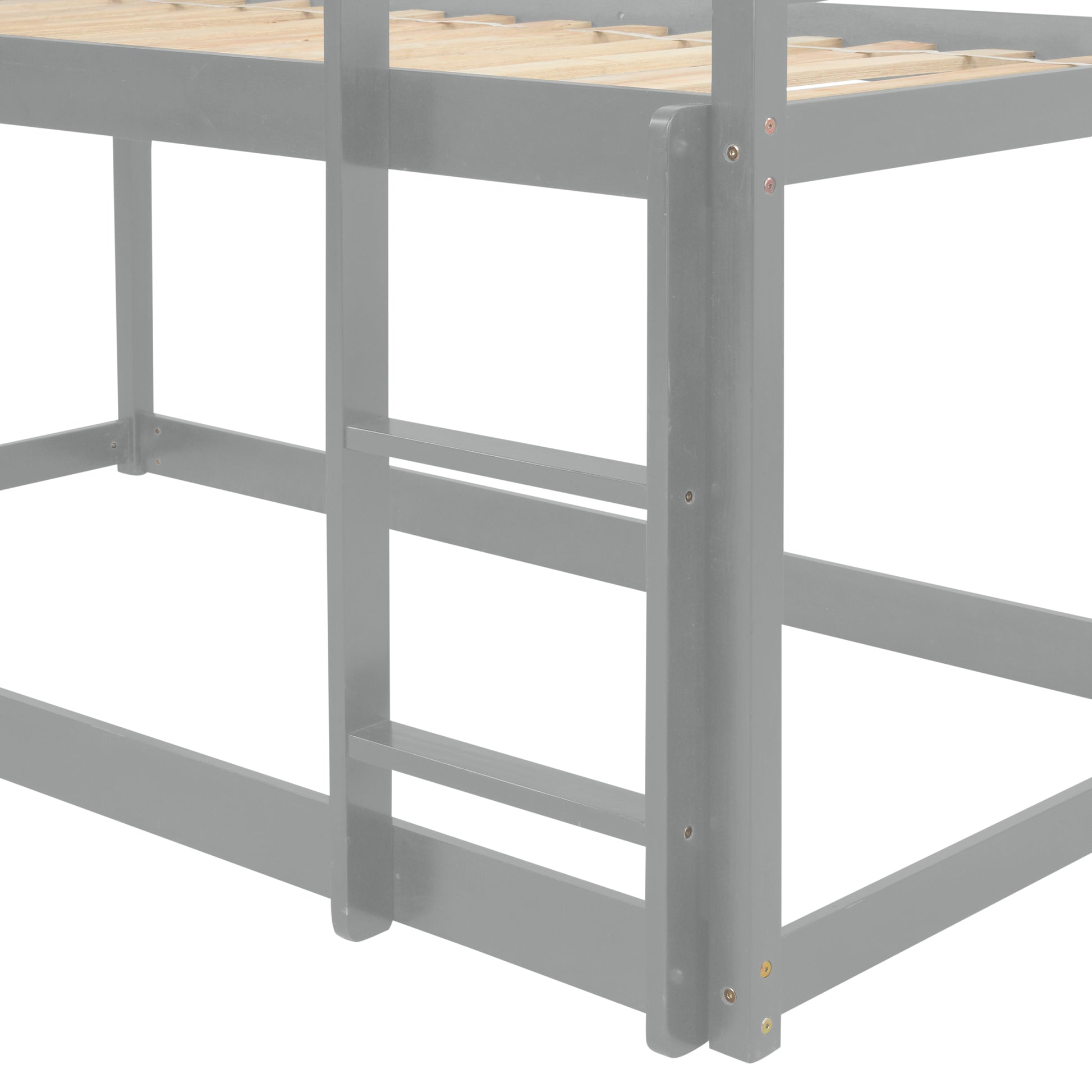 Loft Twin Bedgrey Twin Grey Pine