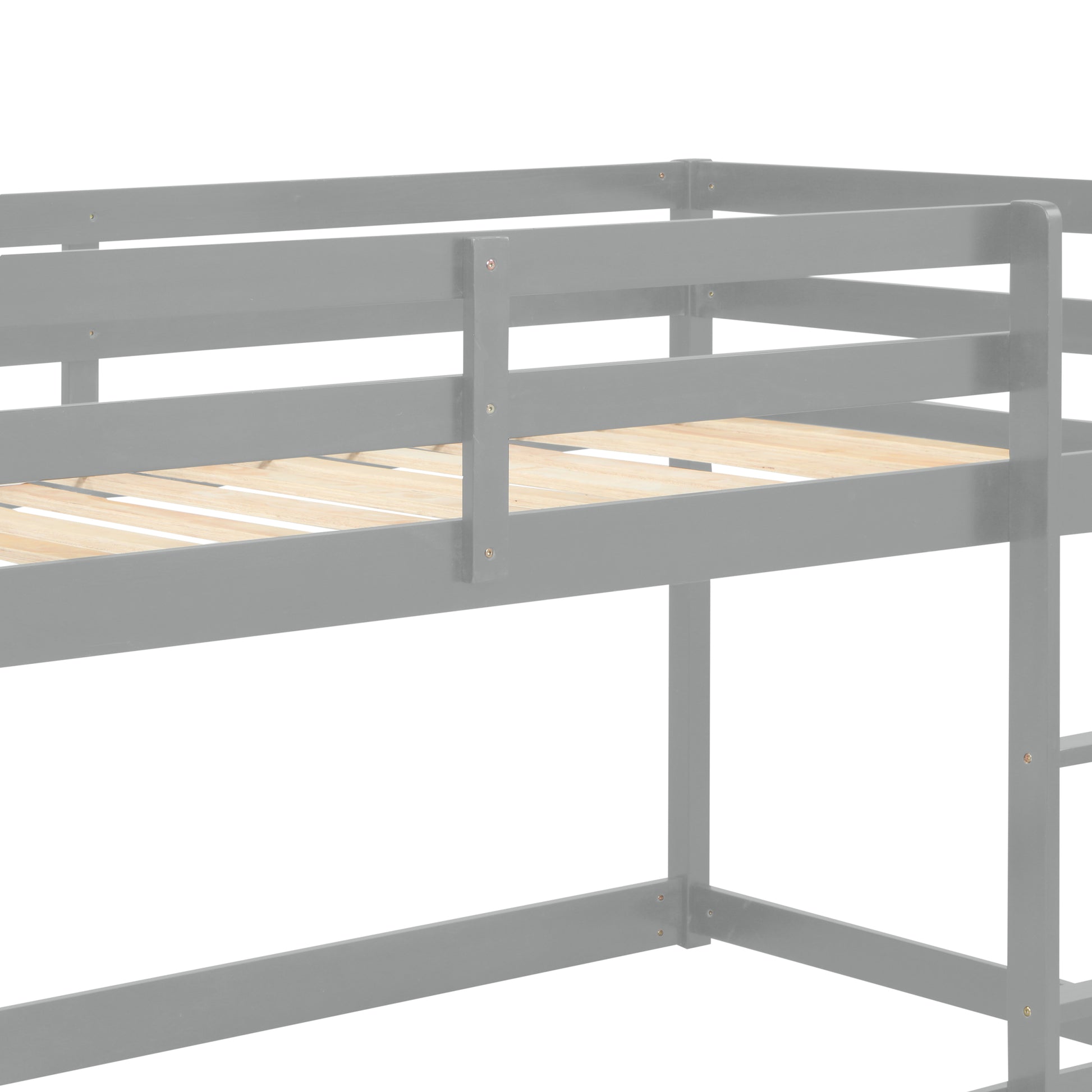 Loft Twin Bedgrey Twin Grey Pine